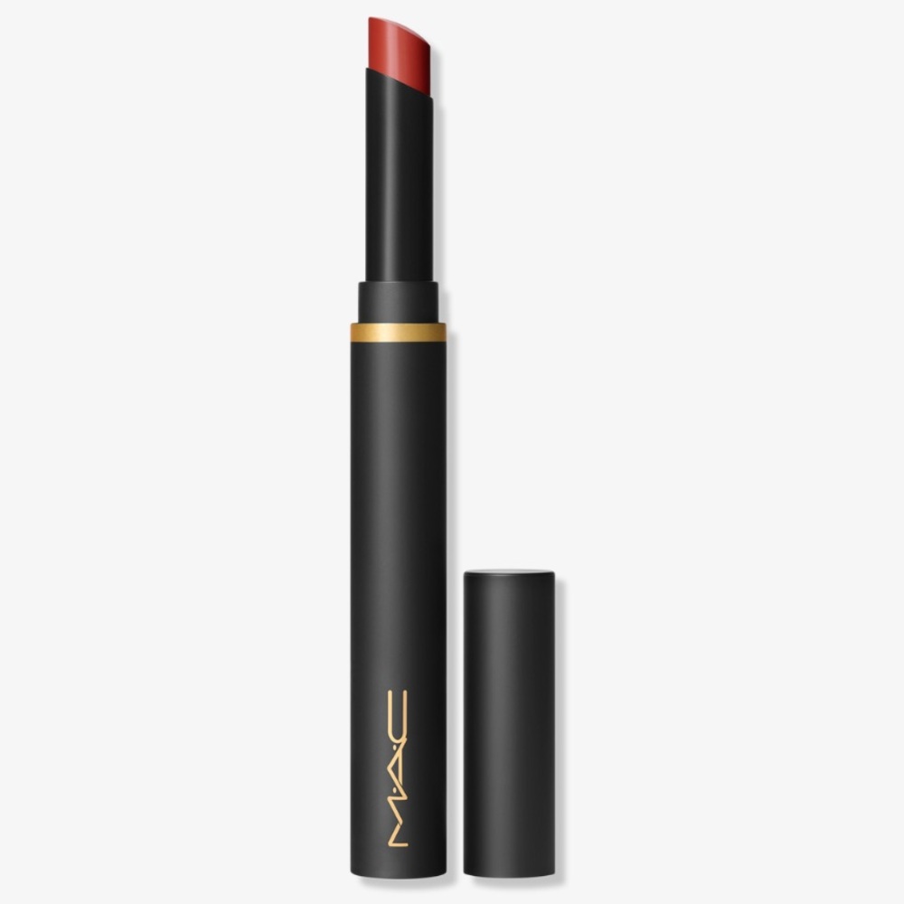 MAC Powder Kiss Velvet Blur Moisturizing Matte Lipstick - Devoted to Chili